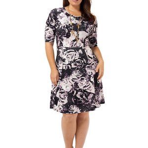 Triste Fit & Flare Dress (0X)
